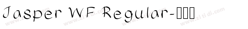 Jasper WF Regular字体转换